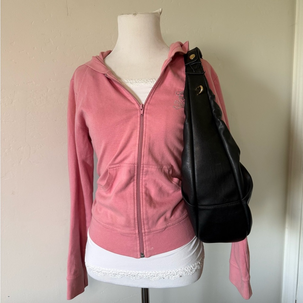 Y2K Pink Zip-Up Hoodie